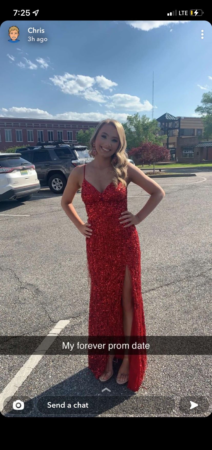 Sherri Hill Size 4 Prom Sequined Red Floor Length Maxi on Queenly