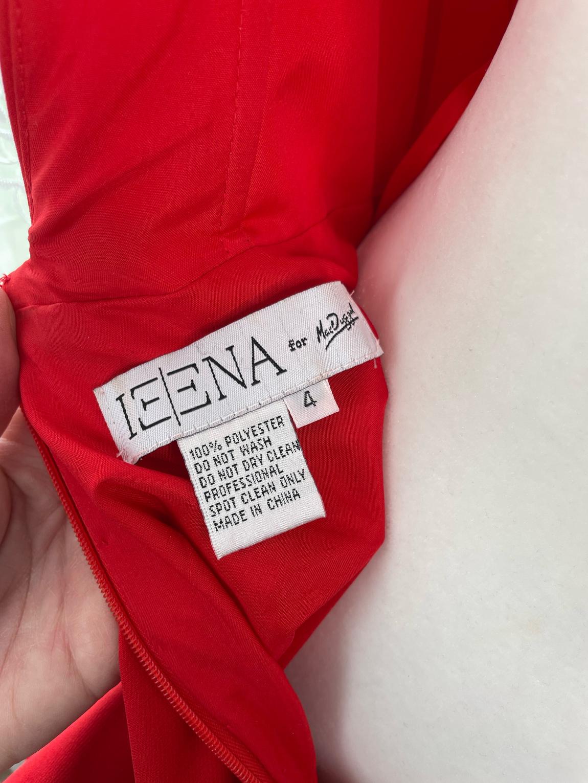 Ieena by MacDuggal Size 4 Pageant Red Cocktail Dress on Queenly