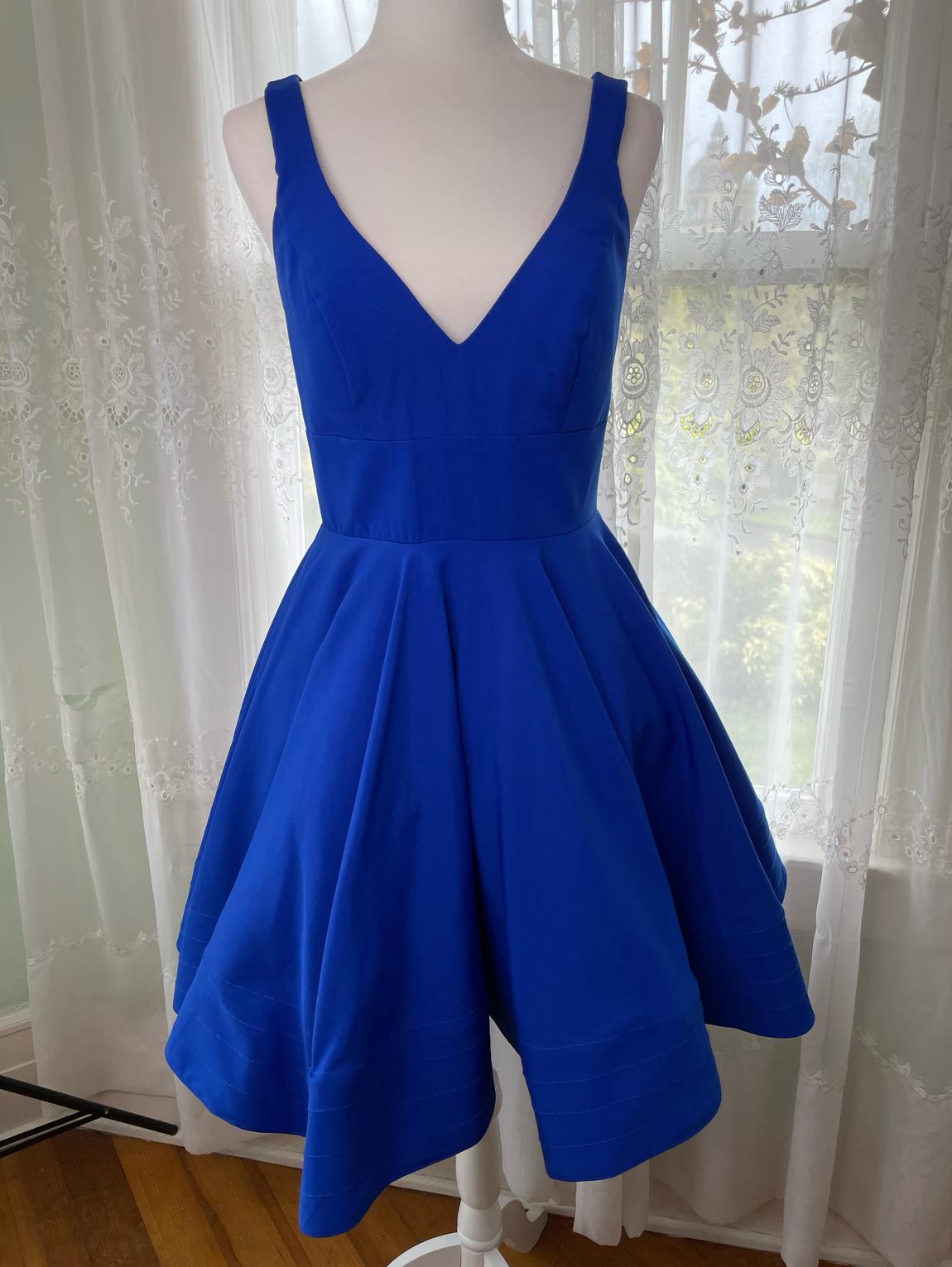 Ieena by MacDuggal Size 10 Pageant Blue Cocktail Dress on Queenly