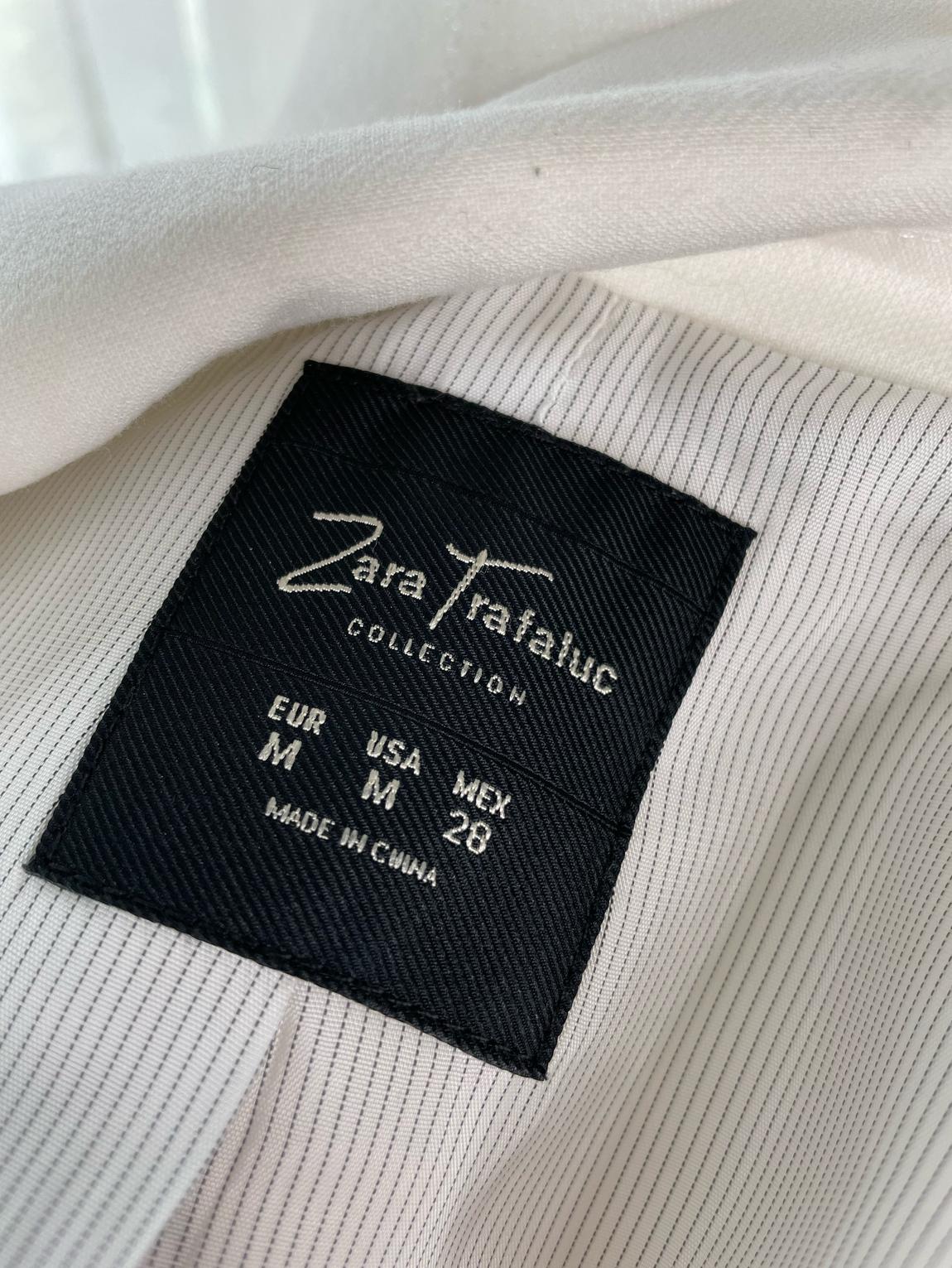Zara Size 4 Blazer White Formal Jumpsuit on Queenly