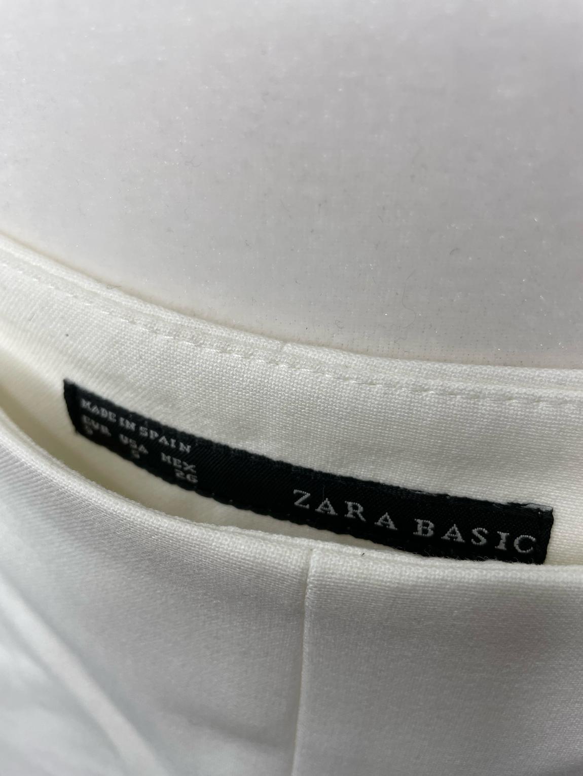 Zara Size 4 Blazer White Formal Jumpsuit on Queenly