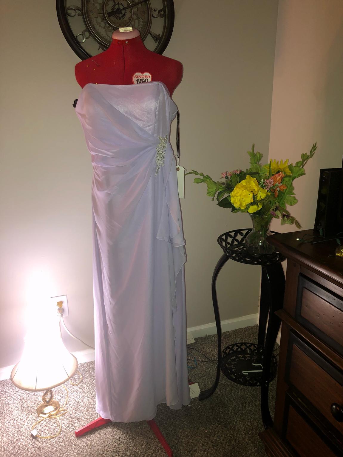 Milano Formals Size 14 Strapless Purple Floor Length Maxi on Queenly