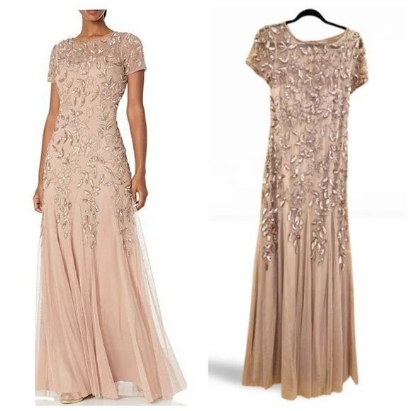 Adrianna Papell 40280 Blouson Top Dress - MadameBridal.com