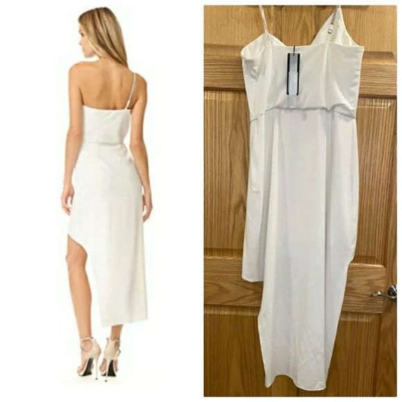 Halston Heritage Size 12 Homecoming White Cocktail Dress on Queenly