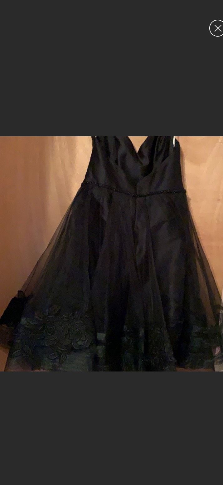 Noir by Lazaro Size 12 Black A-line Dress on Queenly