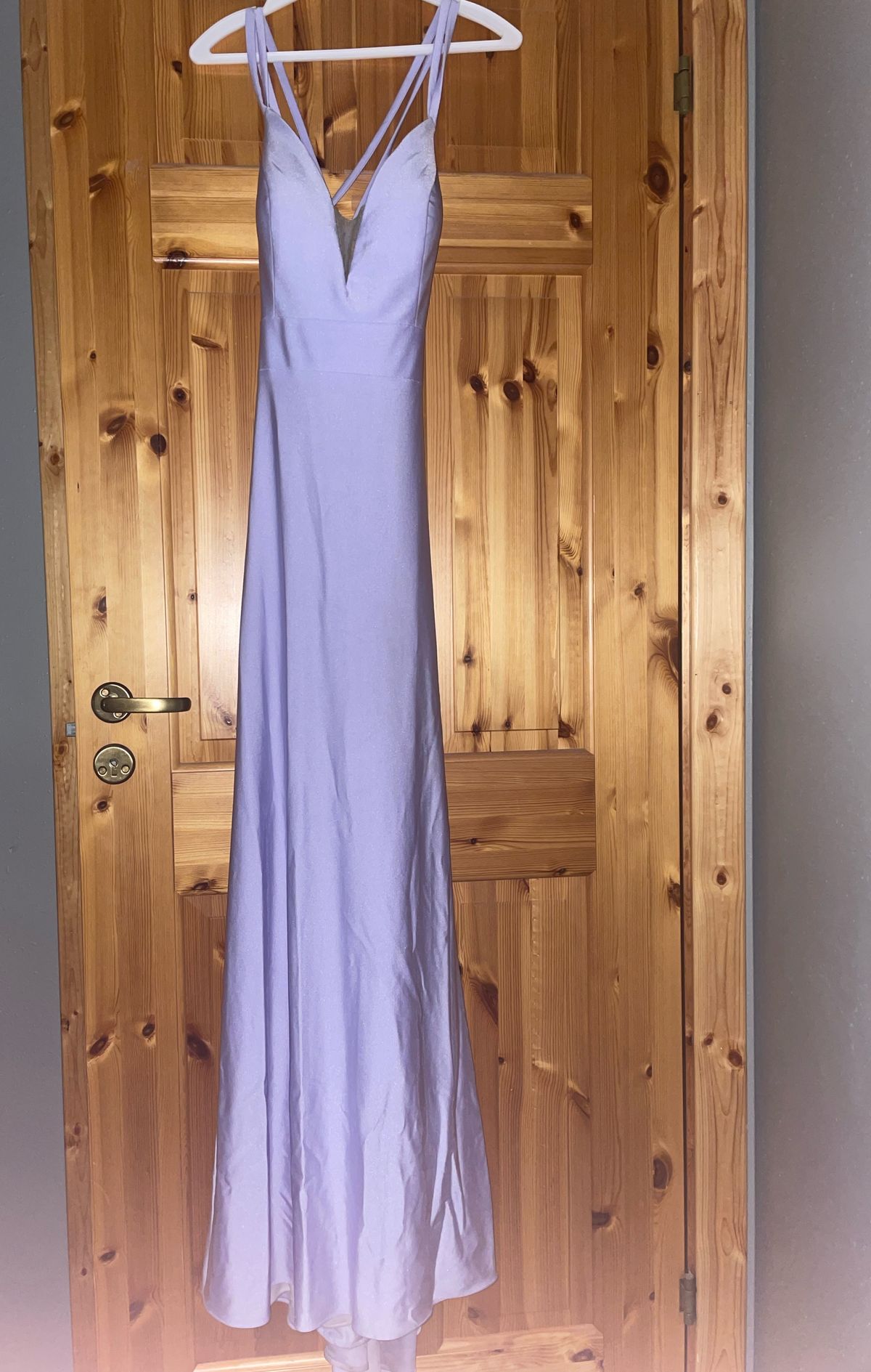 Size 8 Bridesmaid Purple Floor Length Maxi on Queenly