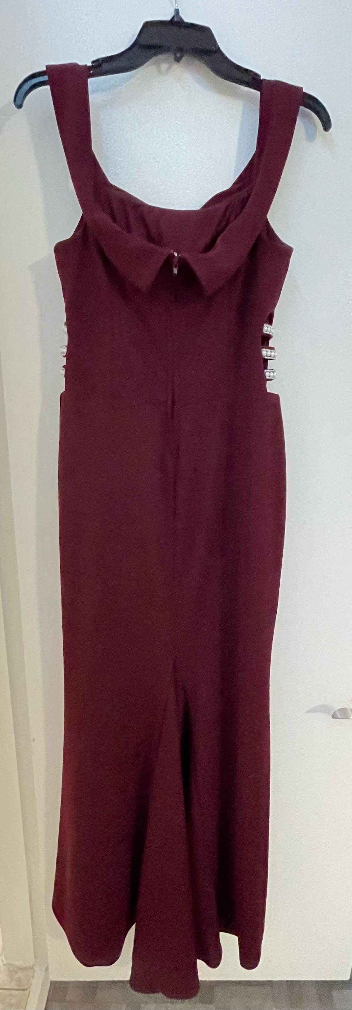 Size 12 Red Floor Length Maxi on Queenly