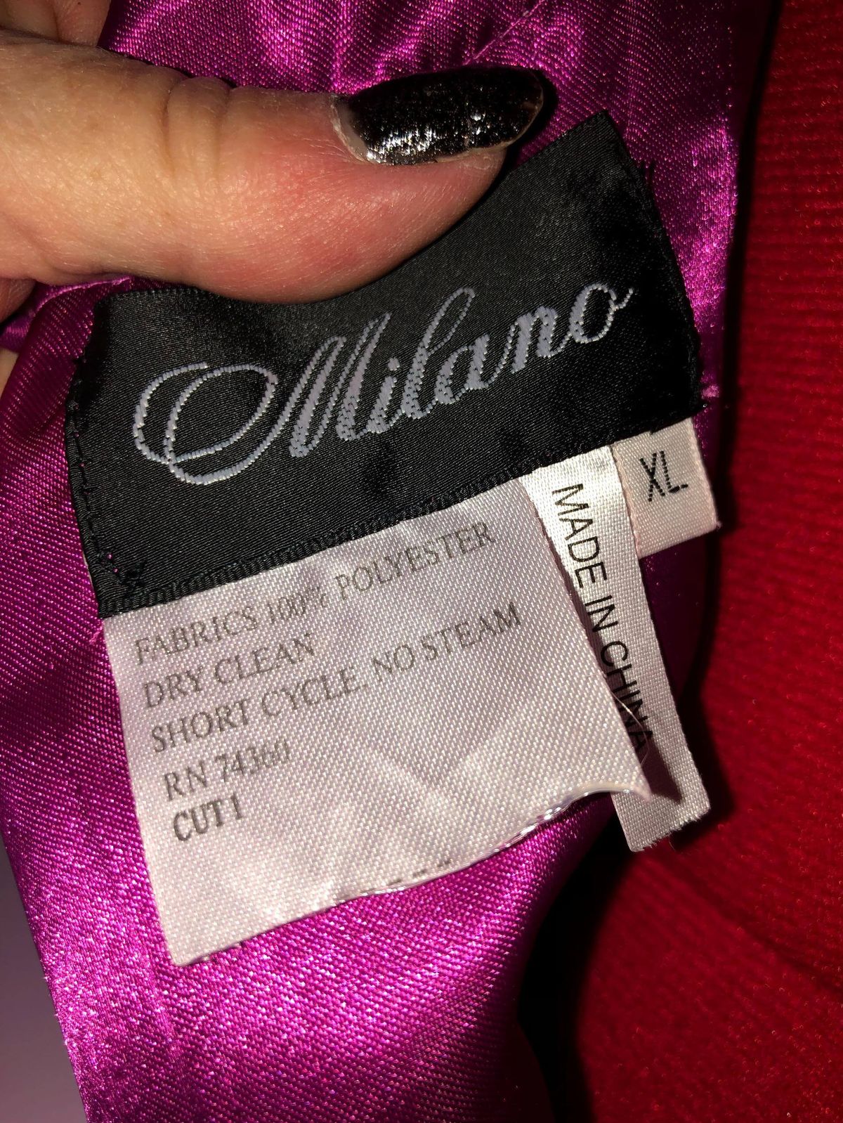 Milano Formals Plus Size 16 Prom Satin Hot Pink Mermaid Dress on Queenly