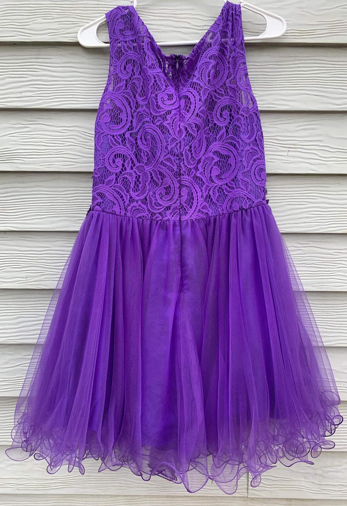 Star Box Size 14 Purple A-line Dress on Queenly