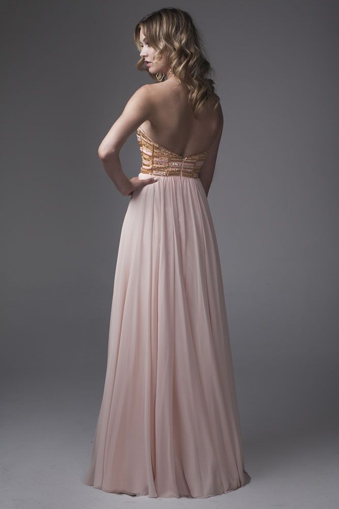 Style 15217 Brit Cameron Size 10 Pink Floor Length Maxi on Queenly