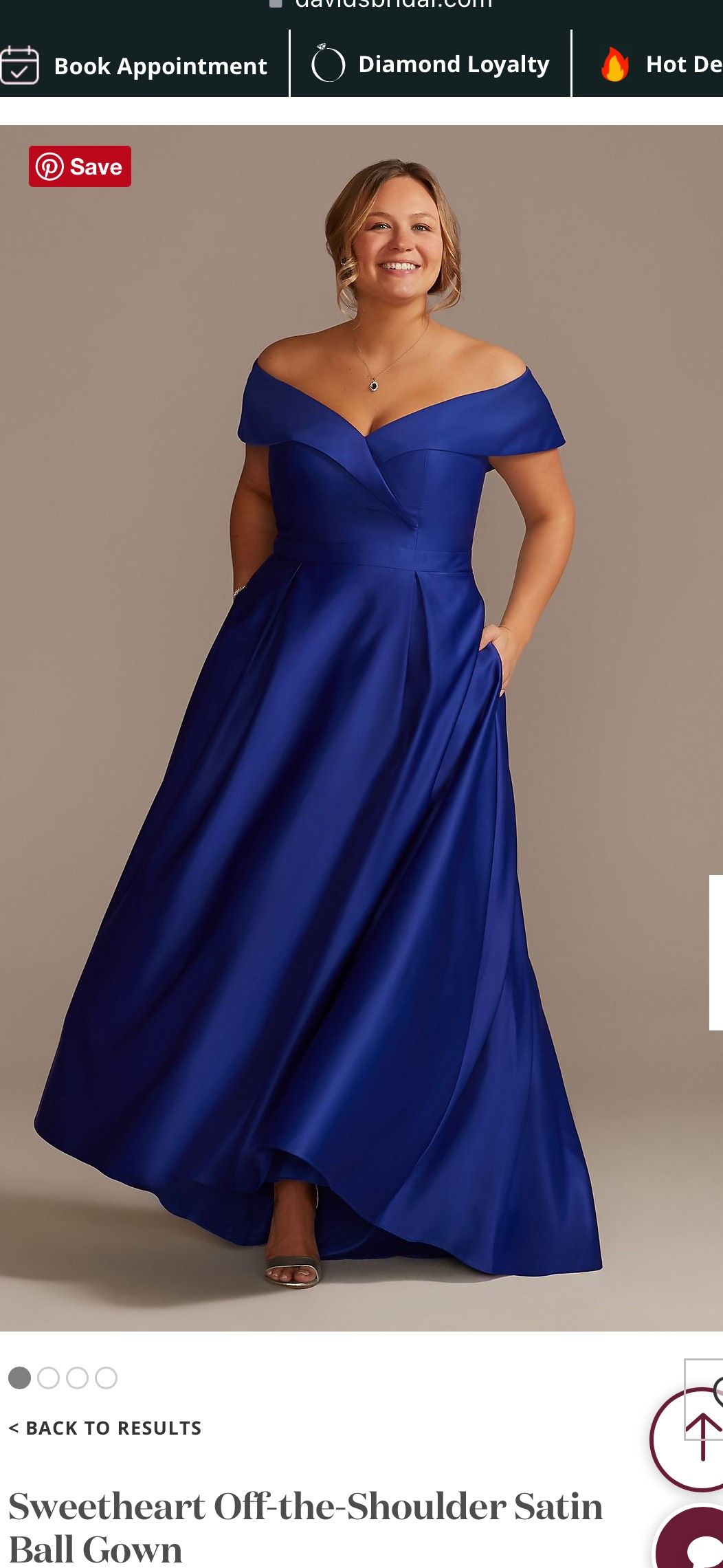 Oleg Cassini Plus Size 18 Prom Blue Ball Gown on Queenly