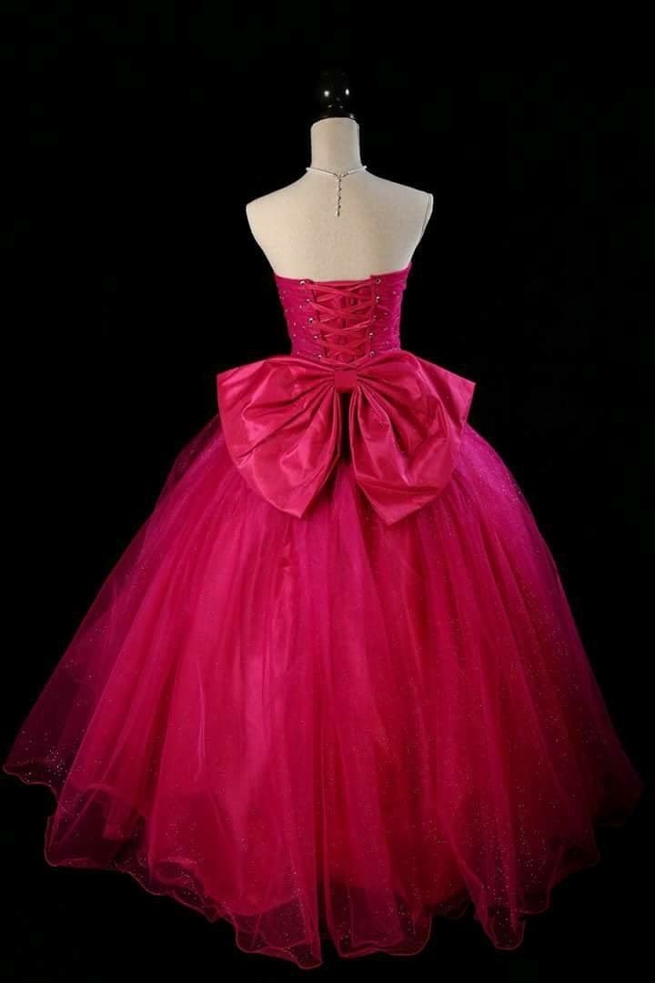 Girls Size 6 Prom Hot Pink Ball Gown on Queenly
