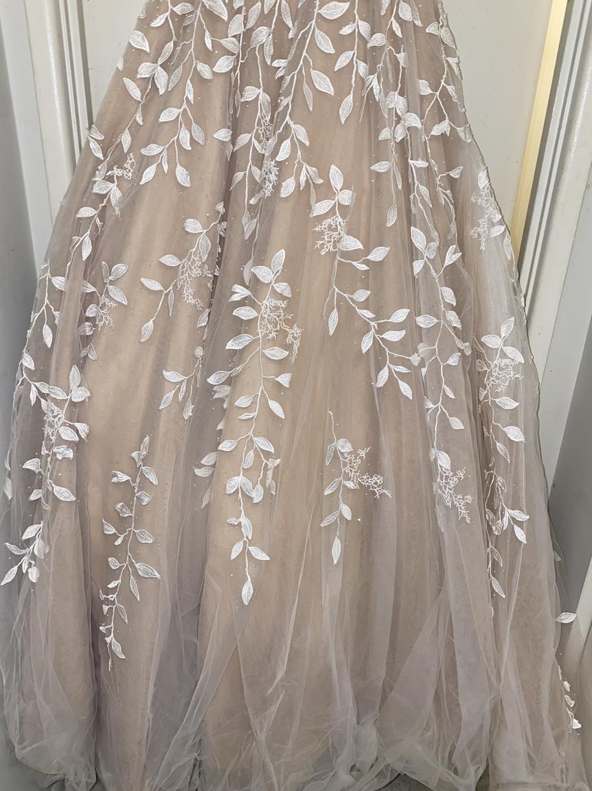 AMARRA Size 10 Nude Ball Gown on Queenly