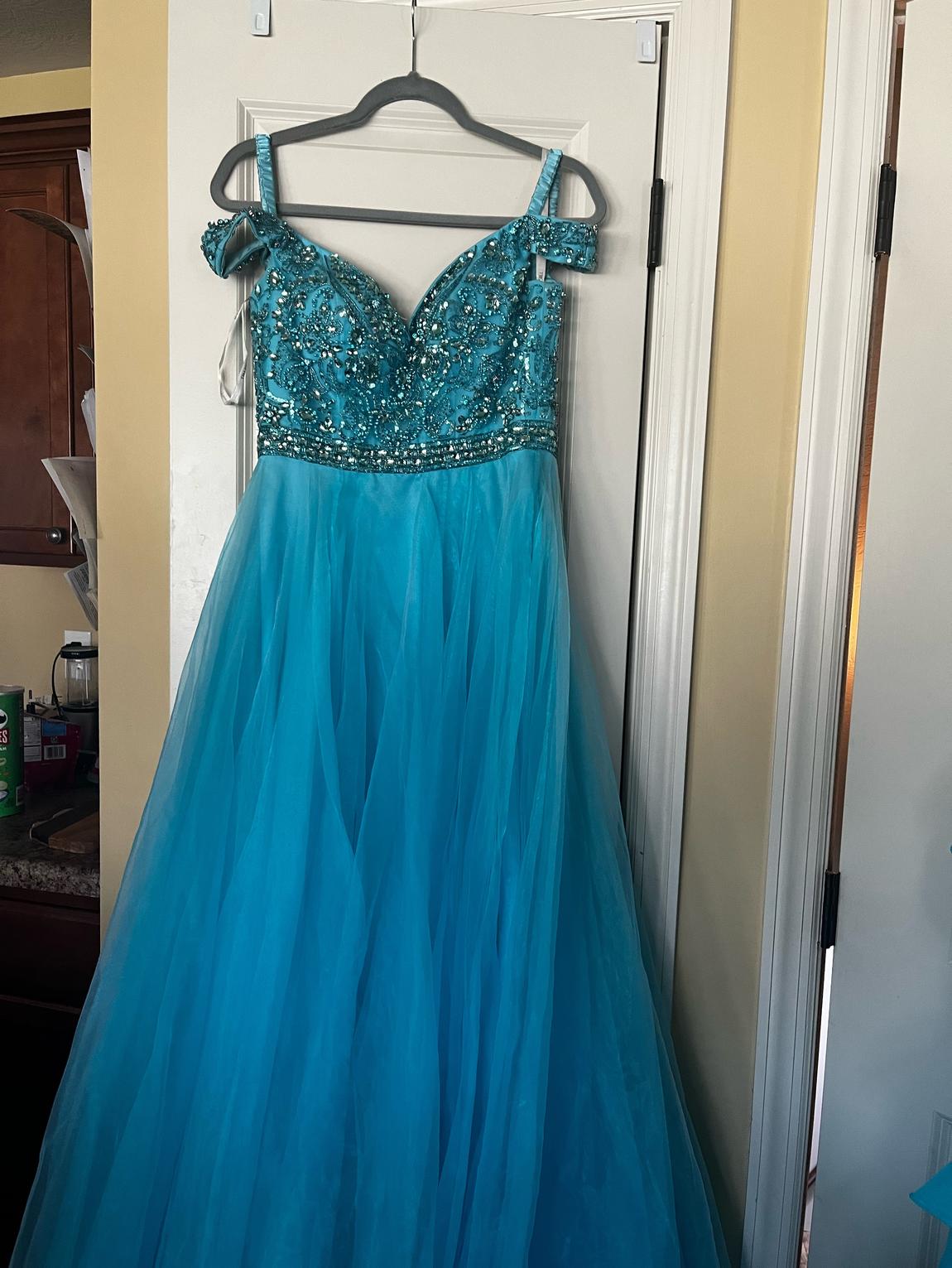 Sherri Hill Size 2 Pageant Blue A-line Dress on Queenly