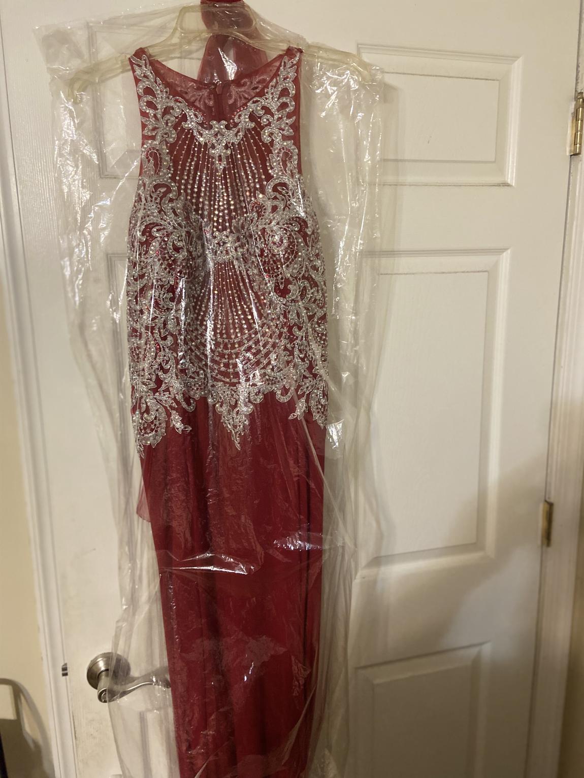 Size 12 Prom Red Floor Length Maxi on Queenly