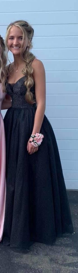 Sherri Hill Size 00 Prom Sheer Black Ball Gown on Queenly