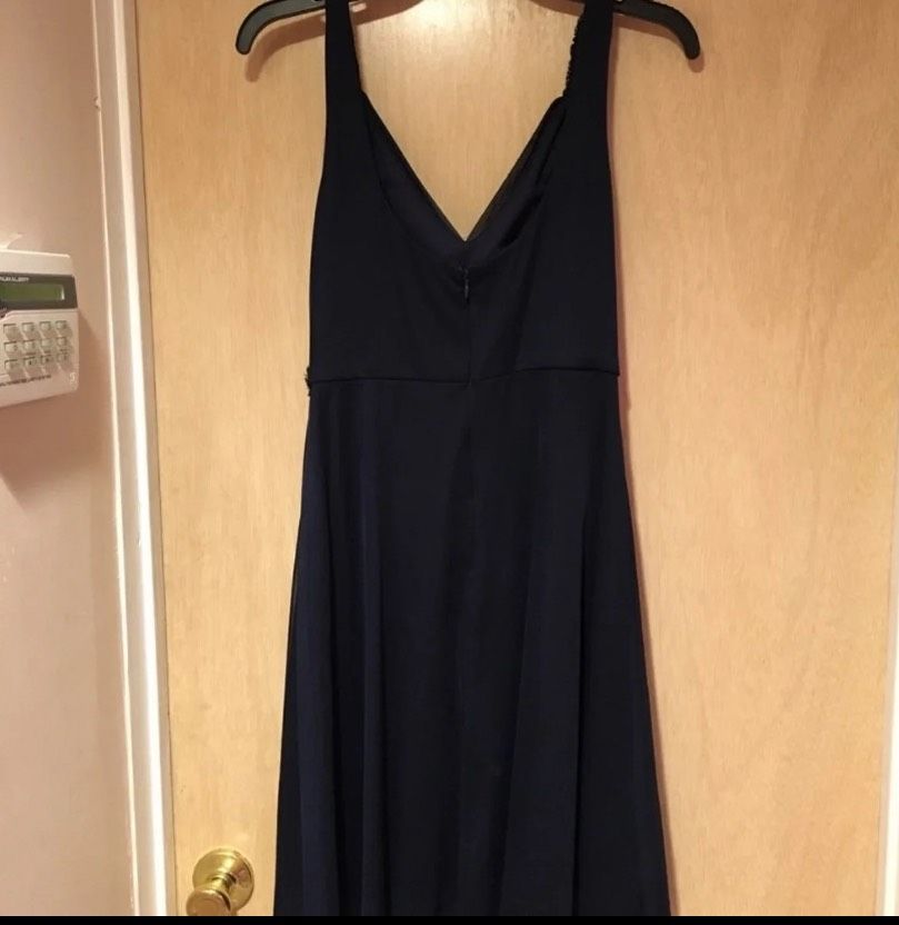 Cachet Size 4 Sequined Navy Blue Cocktail Dress on Queenly