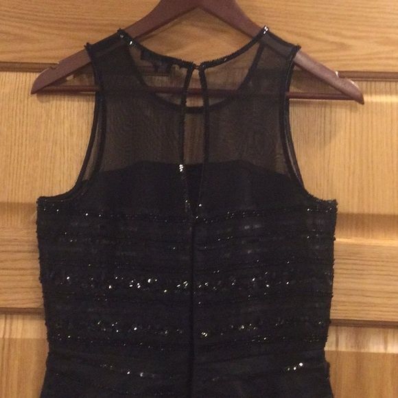 Parker Size 6 Strapless Sequined Black Cocktail Dress on Queenly