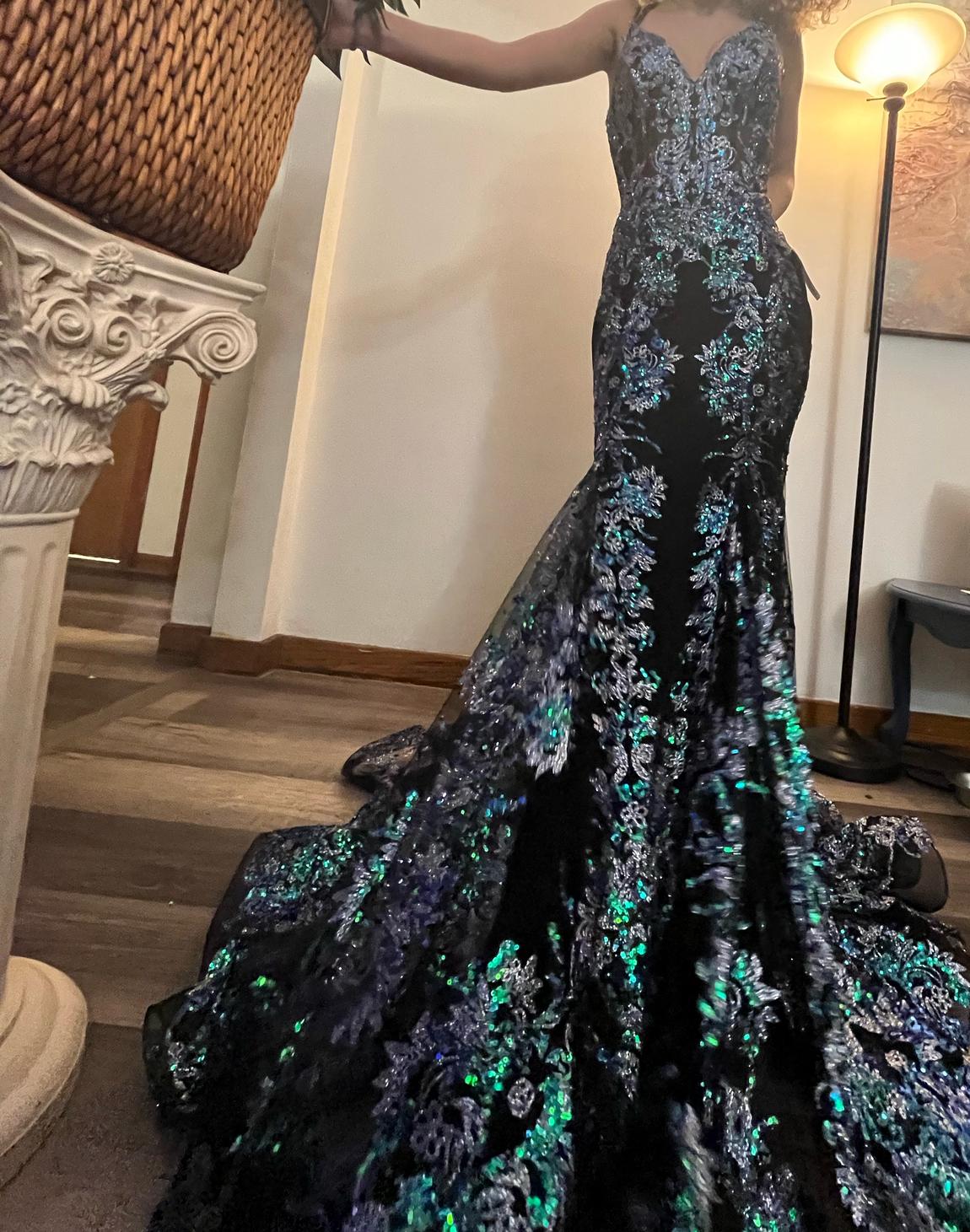 Size 00 Black Mermaid Dress on Queenly