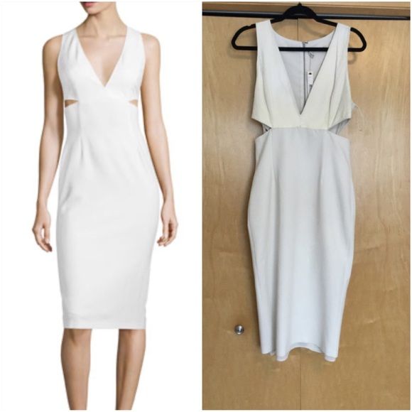 Alice + Olivia Size 10 White Cocktail Dress on Queenly
