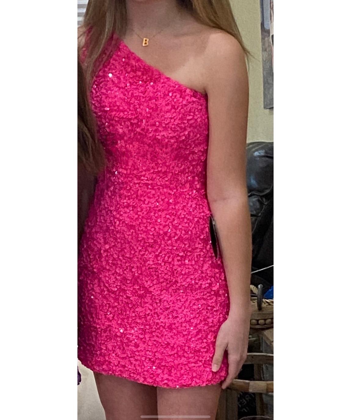 Sherri Hill Size 00 Pageant Pink Cocktail Dress on Queenly