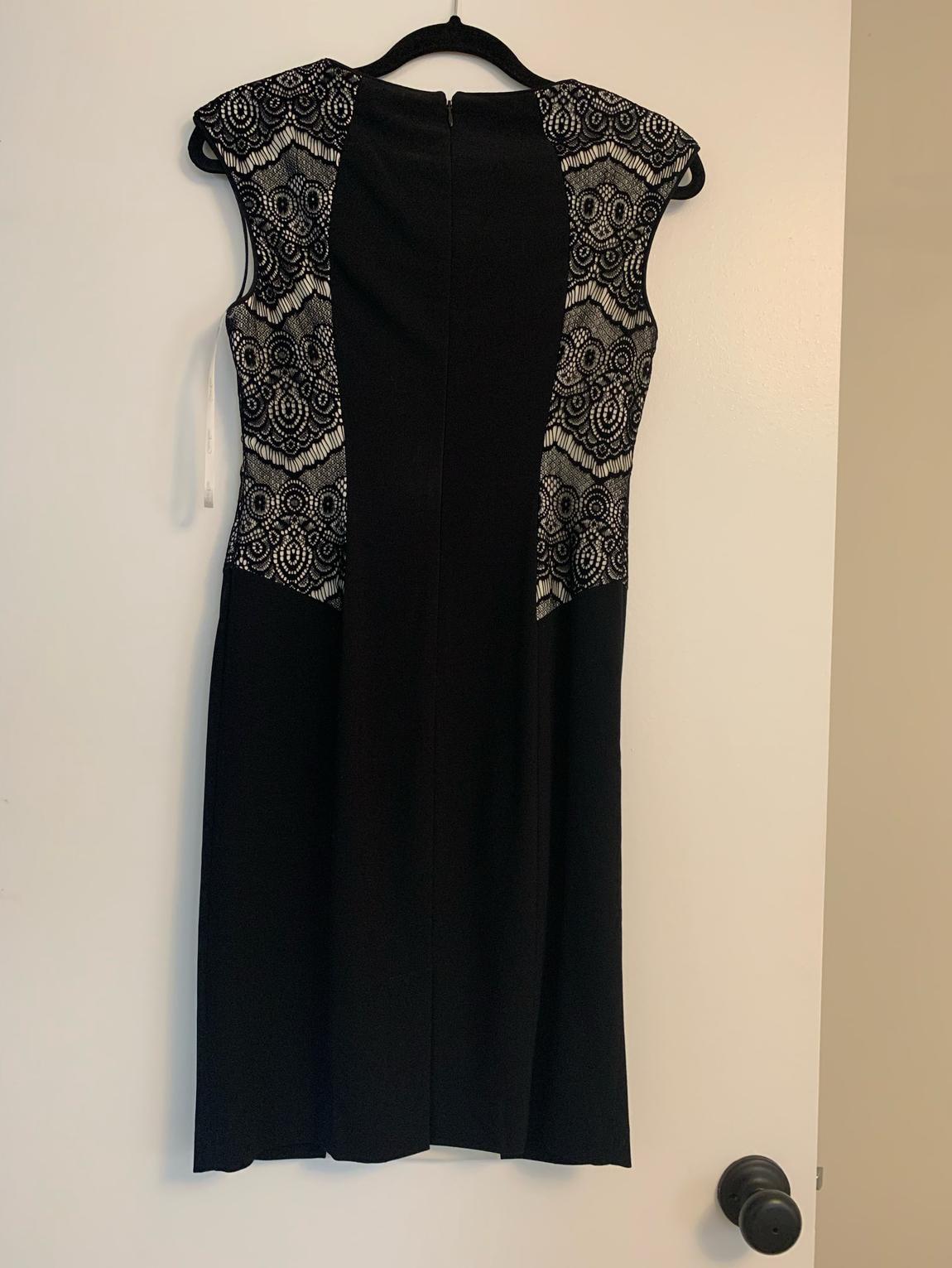 Calvin Klein Size 2 Lace Black Floor Length Maxi on Queenly