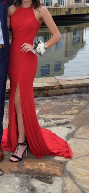 Sherri Hill Size 00 Red Dress With Train on Queenly