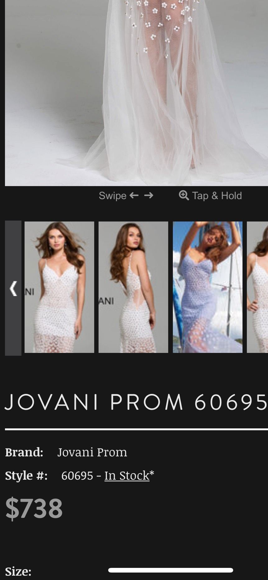 Jovani Size 00 Prom Plunge Sequined Light Blue A-line Dress on Queenly