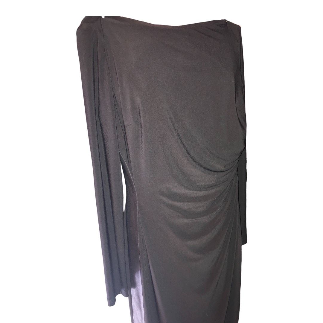 Ralph Lauren Size 2 Long Sleeve Black Cocktail Dress on Queenly