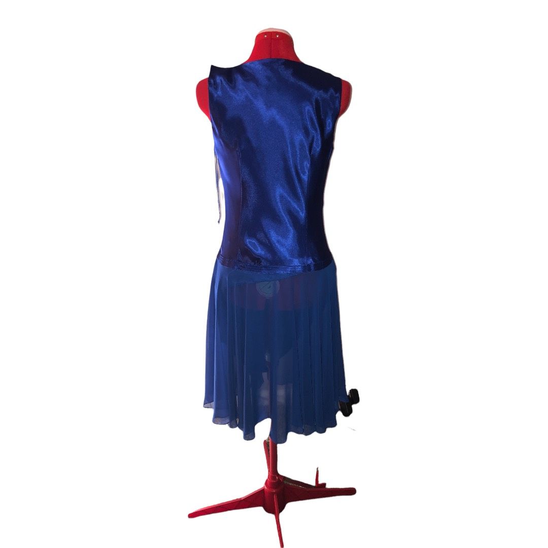 Bice Size 6 Satin Royal Blue Cocktail Dress on Queenly