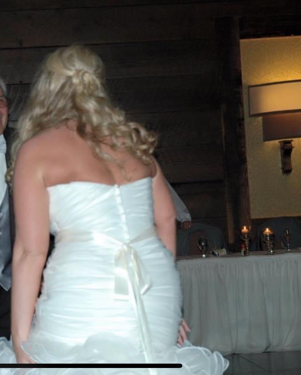 Girls Size 14 Wedding Strapless White Mermaid Dress on Queenly