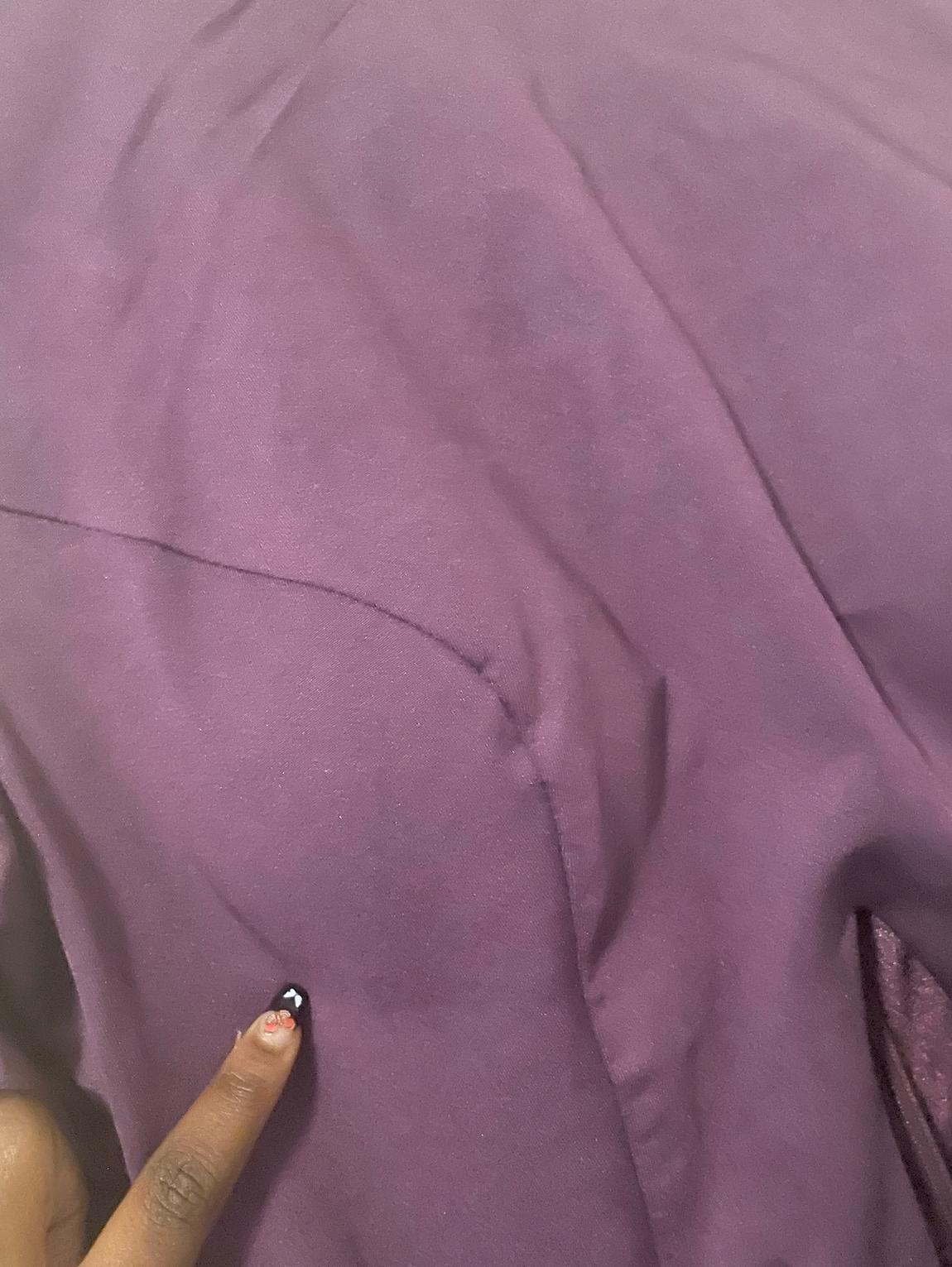 Size 4 Prom Long Sleeve Purple Cocktail Dress on Queenly