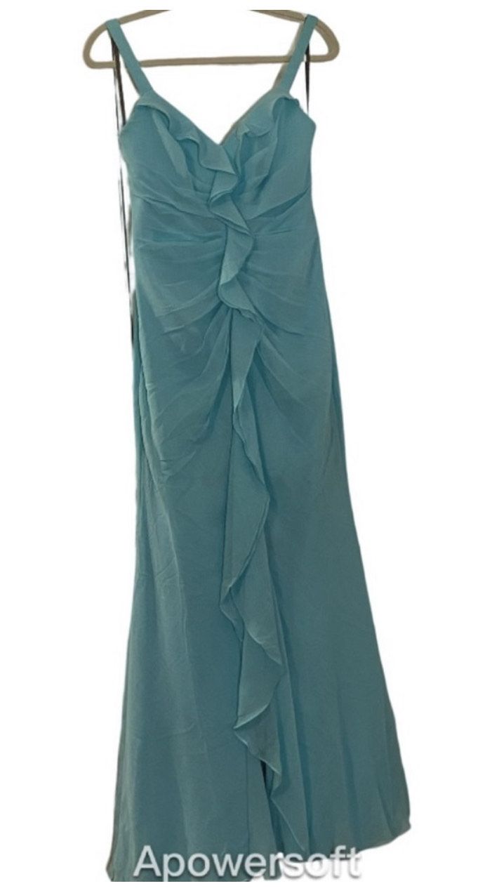 Vera Wang Size 8 Bridesmaid Light Blue Mermaid Dress on Queenly