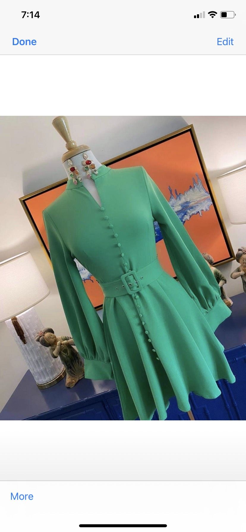 Size 2 Long Sleeve Green Cocktail Dress on Queenly