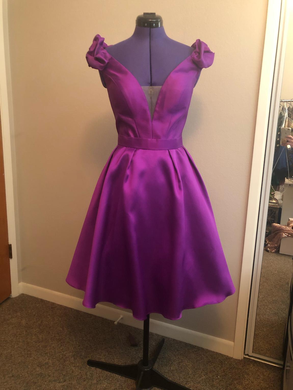 Jovani Size 6 Pageant Purple Cocktail Dress on Queenly