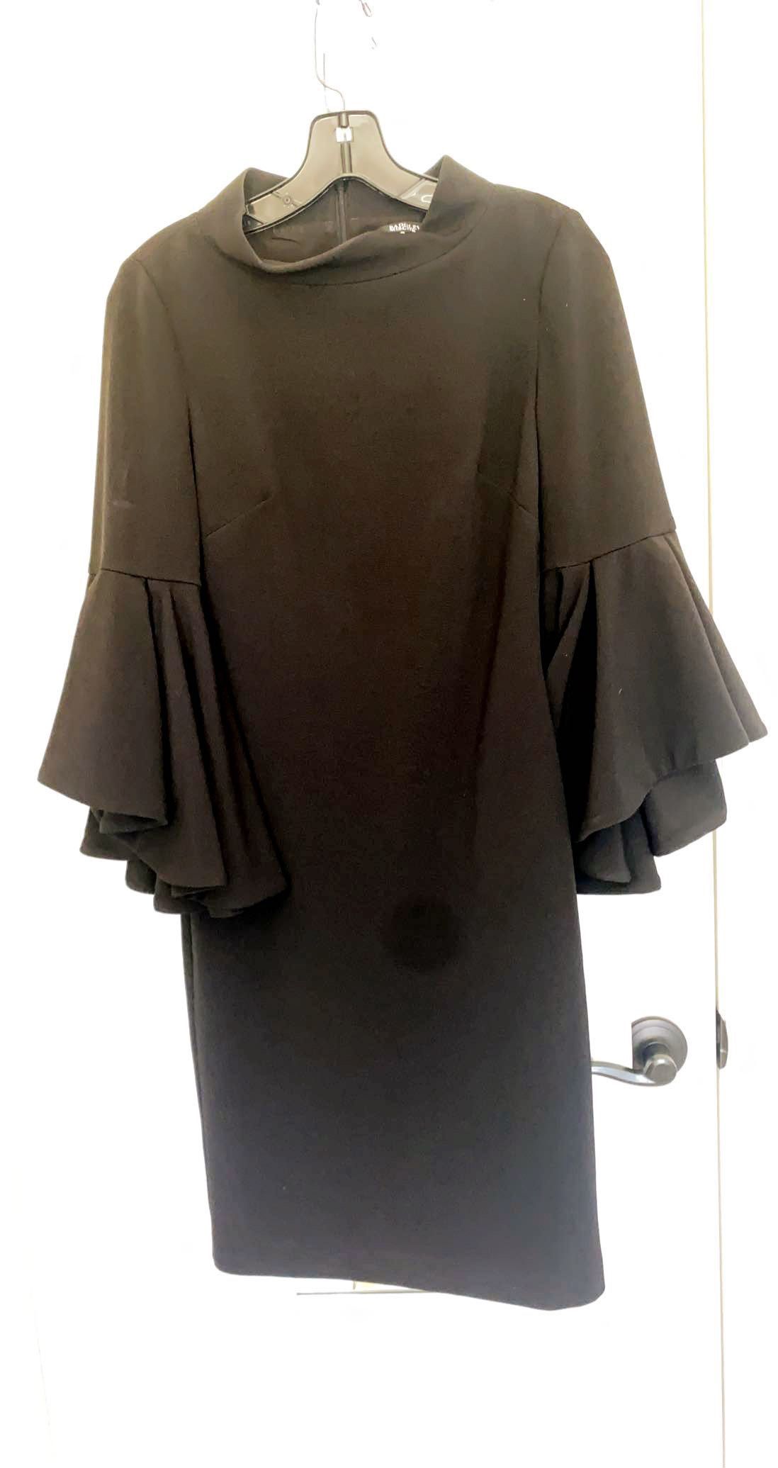 High neck classic dress Size 2 Prom Long Sleeve Black Cocktail Dress on Queenly