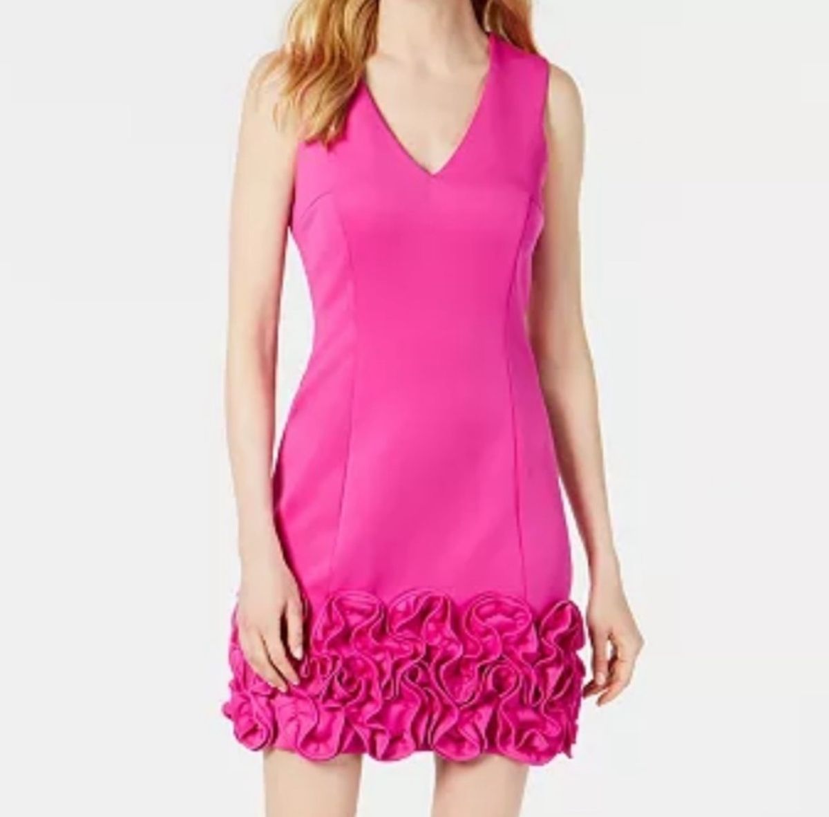Donna Ricco Size 8 Homecoming Hot Pink Cocktail Dress on Queenly