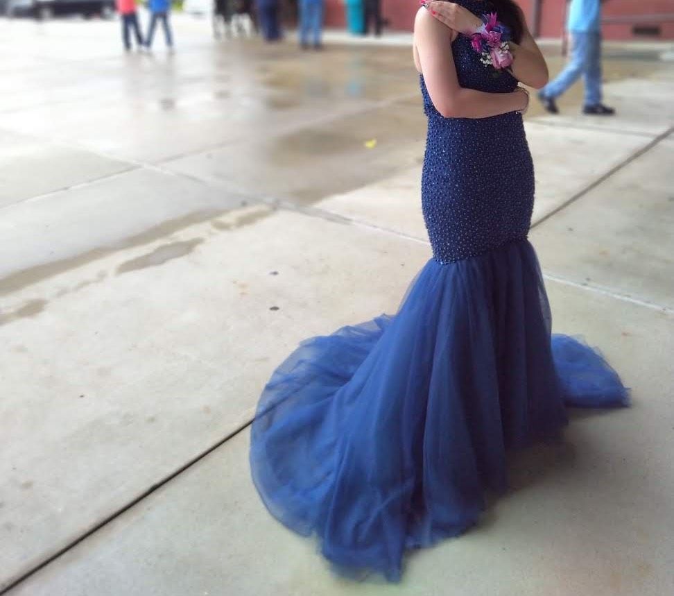 Size 4 Prom Royal Blue Mermaid Dress on Queenly