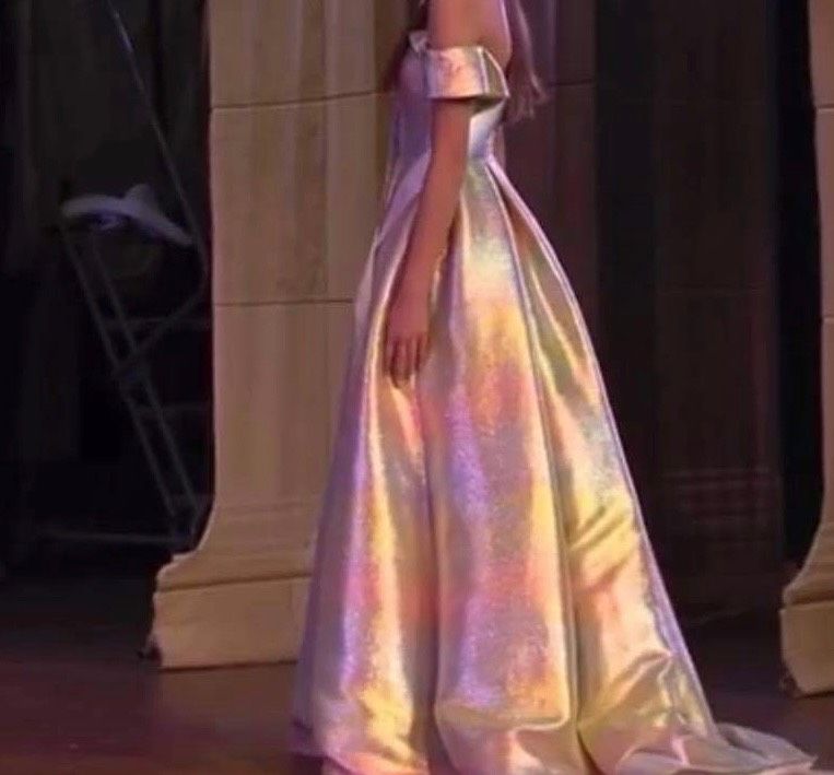 Ashley Lauren Size 0 Bridesmaid Plunge Multicolor A-line Dress on Queenly