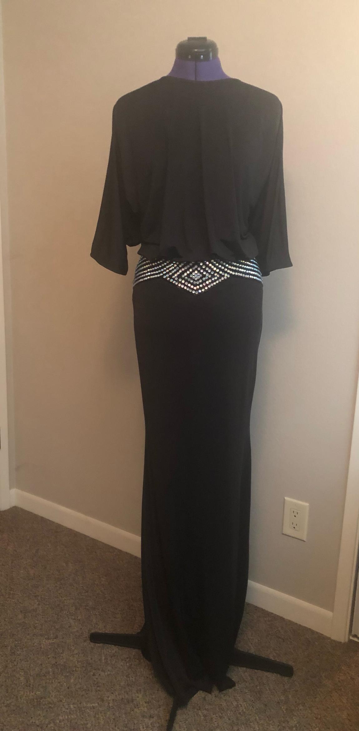 Johnathan Kayne Size 8 Black Floor Length Maxi on Queenly