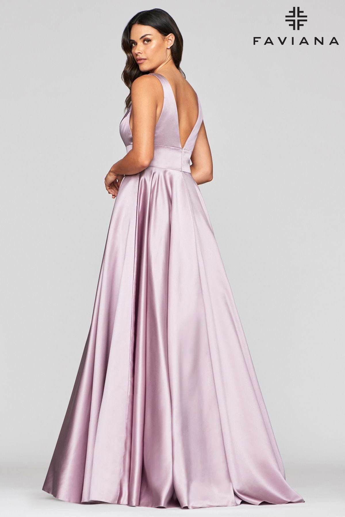 Style S10474 Faviana Size 8 Bridesmaid Purple A-line Dress on Queenly