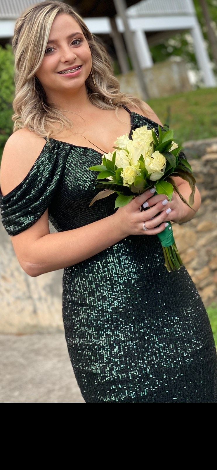 Size 2 Emerald Green Mermaid Dress on Queenly