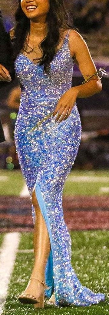 Portia and Scarlett Size 2 Homecoming Blue Mermaid Dress on Queenly