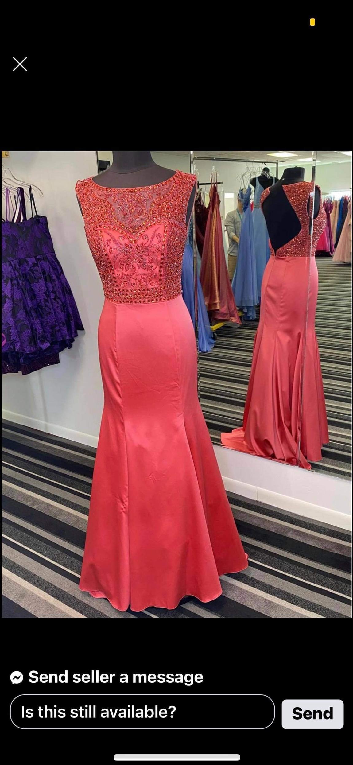 Size 6 Prom Pink Mermaid Dress on Queenly