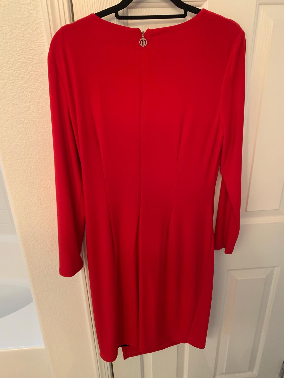 Size 14 Red Side Slit Dress on Queenly