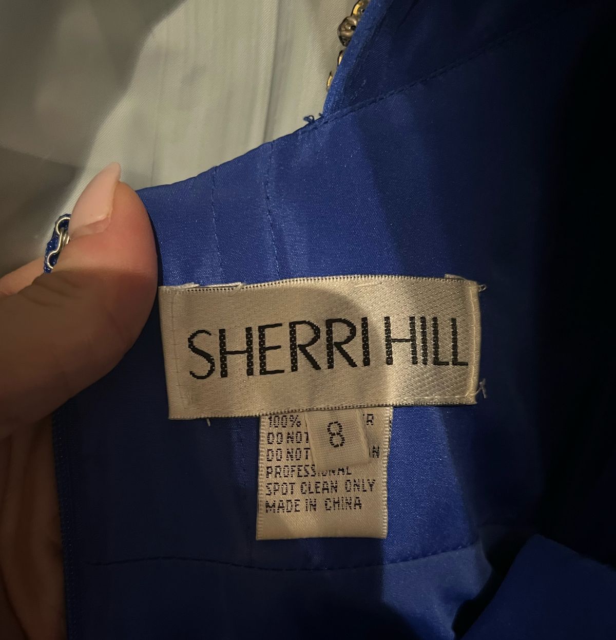 Sherri Hill Size 8 Prom Blue Cocktail Dress on Queenly