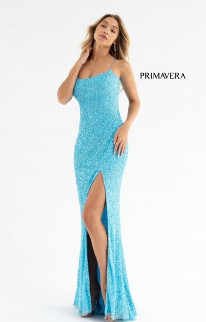 Primavera Size 0 Blue Mermaid Dress on Queenly