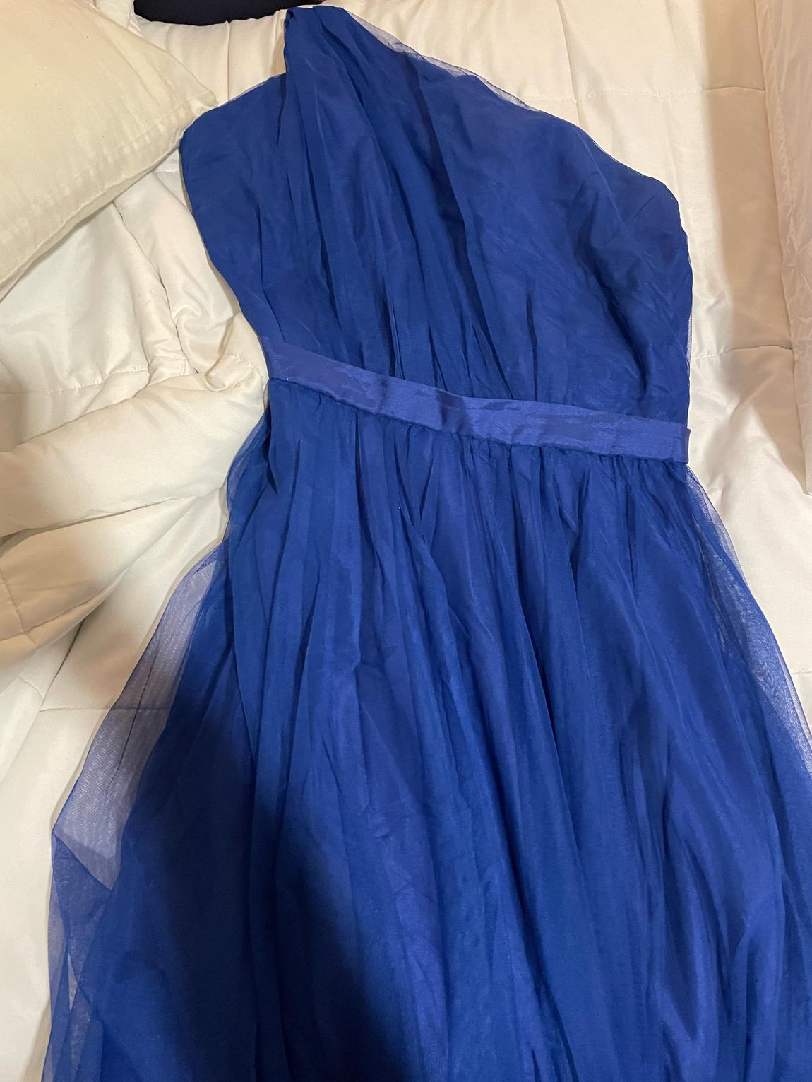 Plus Size 18 Royal Blue Ball Gown on Queenly
