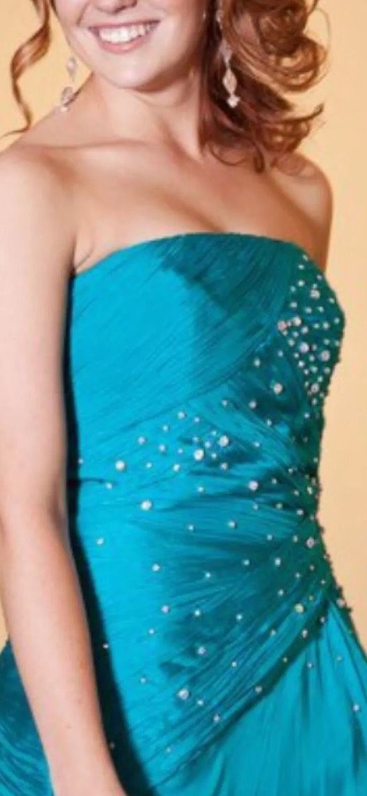 Rachel Allan Size 4 Prom Green Dress With Train on Queenly