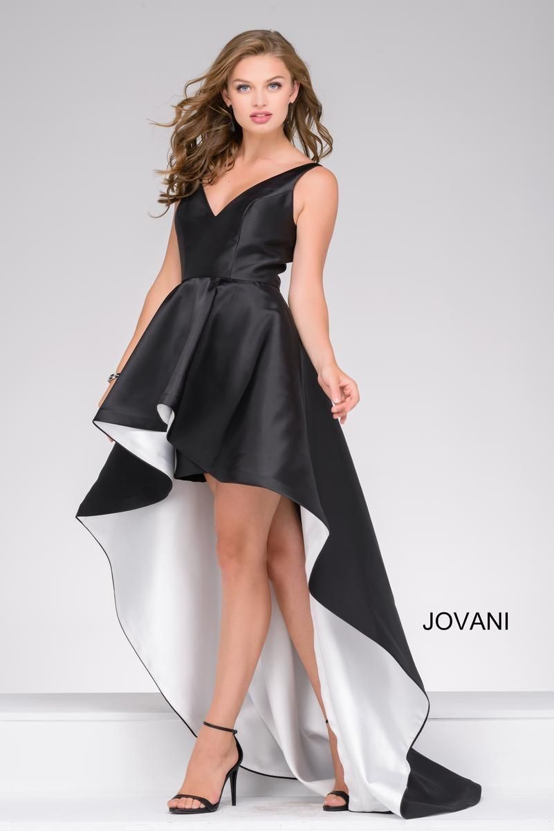 Jovani Size 4 Prom Black Cocktail Dress on Queenly
